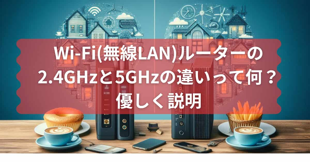 Wi-Fiルーターの2.4GHzと5GHzの違いの説明のメイン画像