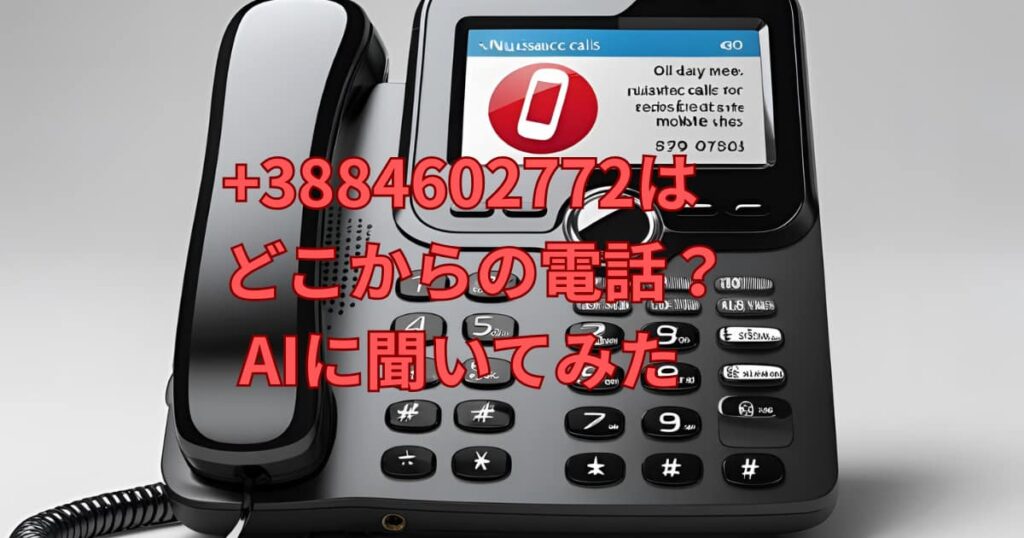 +3884602772はどこからの電話か説明するメイン画像