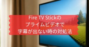 Fire TV Stickのプライムビデオで字幕が出ない時の対処法について説明したメイン画像