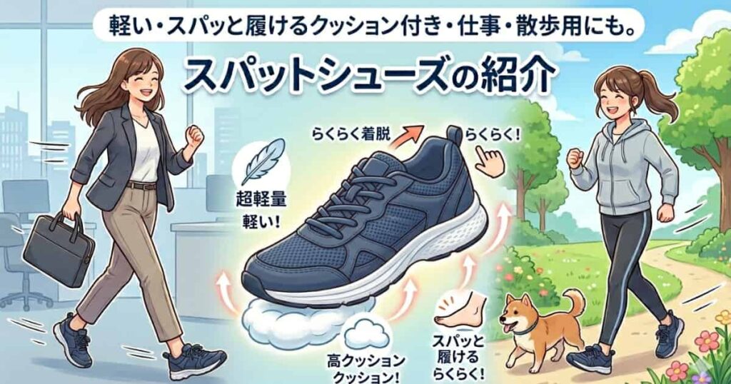 スパットシューズを紹介するアイキャッチ画像